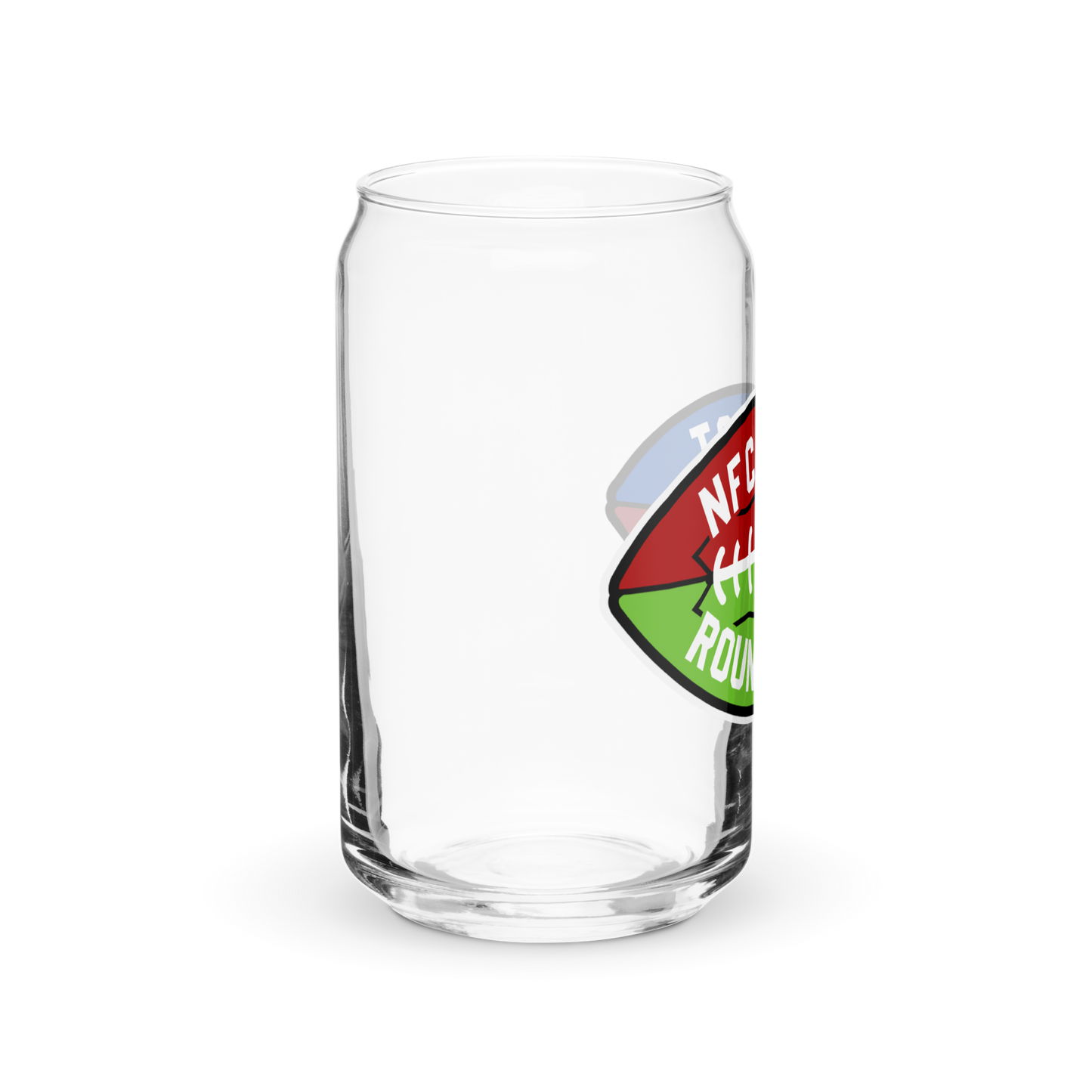 NFC West Logo Can-shaped glass