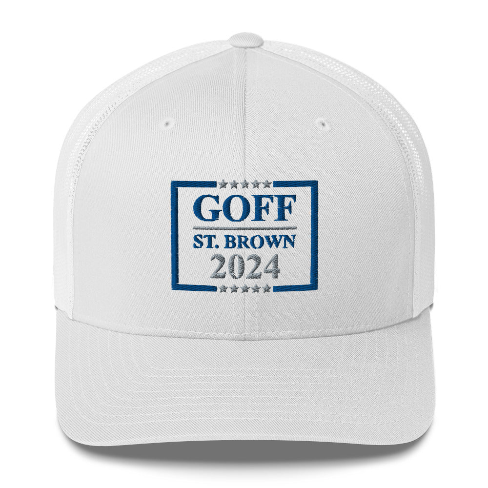 Goff St. Brown 2024 Trucker Hat