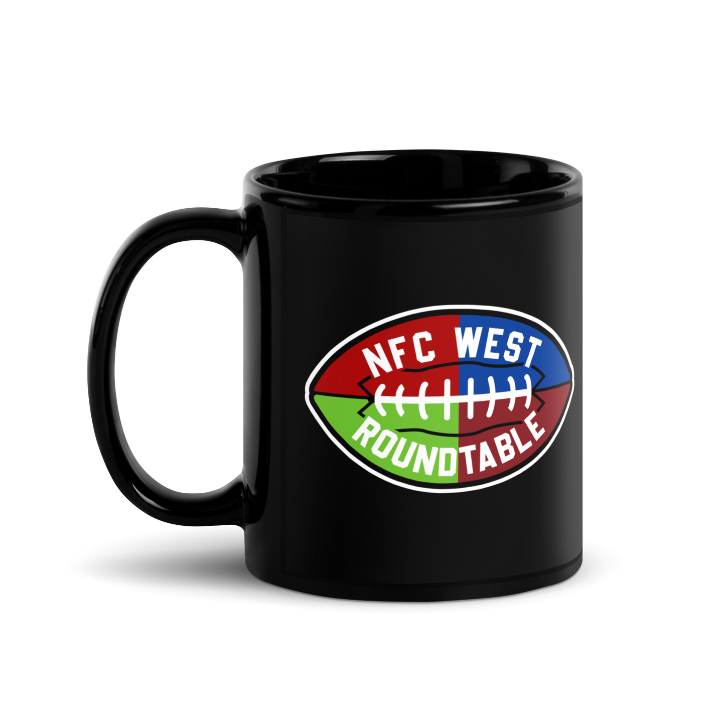 NFC West Black Glossy Mug