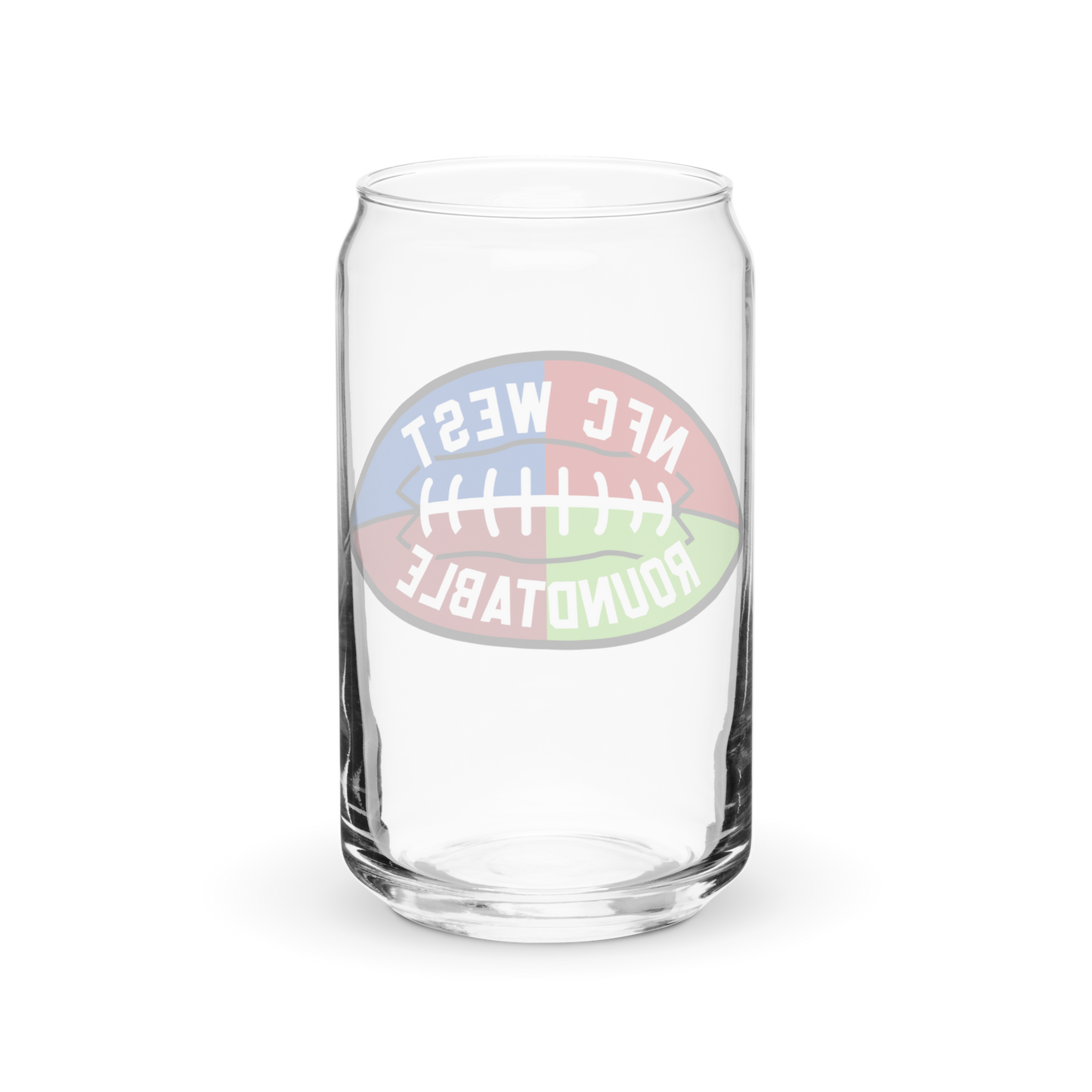 NFC West Logo Can-shaped glass