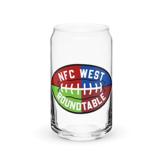 NFC West Logo Can-shaped glass