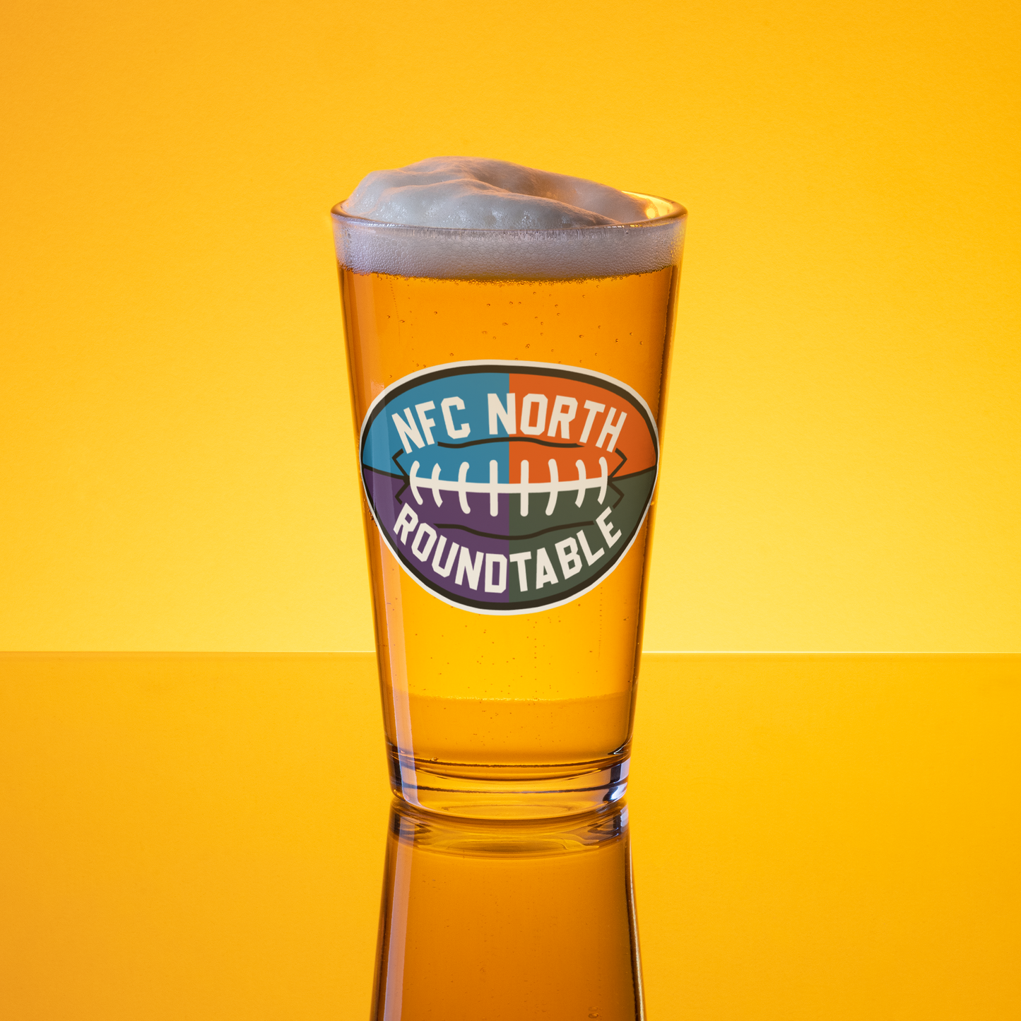 NFC North Roundtable Pint Glass